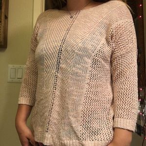 old navy light pink knit sweater